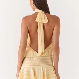 Peppermayo Backless Yellow Dress
